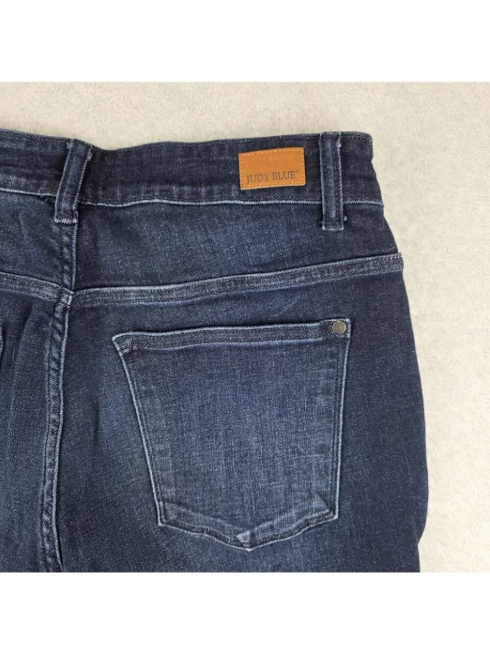 Judy Blue Jeans Womens 16W Blue Dark Wash Skinny Stretch Plus